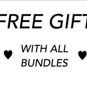 BUNDLE 3 OR MORE ITEMS AND RECIEVE A FREE GIFT! ALSO ILL GIVE YOU A DISCOUNT